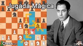 Jugada Mágica de José Raúl Capablanca! Sacrificó su Dama en la Jugada 10