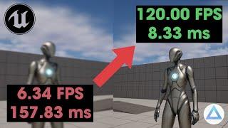 Mejora el rendimiento de Unreal Engine 5! / Aumentar FPS  y evitar el LAG ️⏳