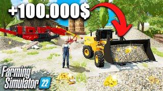 Нашёл ЗОЛОТО в Farming Simulator 22! Сколько я заработал?