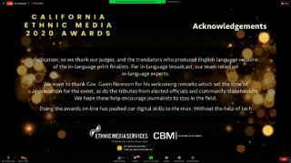 California Ethnic Media Awards 2020