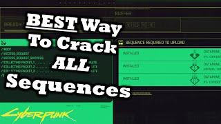 Cyberpunk 2077 Easiest Way to Breach Protocols & Access Points WHILE Cracking ALL Sequences