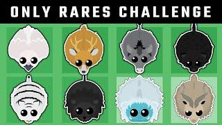 NEW RARES ONLY CHALLENGE in MOPE.IO // 0 XP TO 1 MIL XP with ONLY RARE ANIMALS