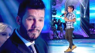 Marcelo Tinelli no contuvo sus lágrimas cuando escuchó cantar a Alexis Cristóbal de 12 años