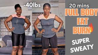 20 mins Full Body Fat burn  Do this Every Morning to lose weight fast at home/ Sweaty 