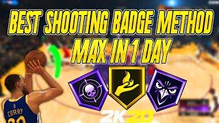 How To Get Shooting Badges Fast 2K20 | 1 Day | Official | All Builds!