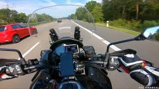 Kawasaki Versys 1000 SE on German Autobahn