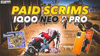 IQOO NEO 7 PRO COMPETITIVE GAMEPLAY TEST | IQOO NEO 7 PRO PAID SCRIMS 90 FPS COMPETITIVE GAMEPLAY