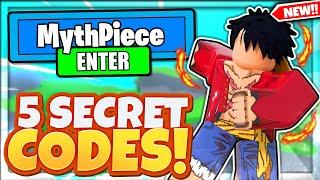 MYTH PIECE CODES *FREE GEMS* ALL 5 NEW SECRET OP ROBLOX MYTH PIECE CODES!