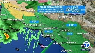 Several more days of rain expected in SoCal beginning Sunday