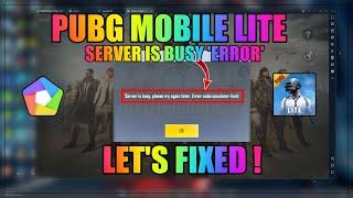 PUBG Mobile Lite Server is Busy "ERROR" ON Memu Emulator | let's Fixed