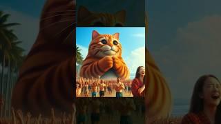 Cat become a giant | Save the Earth ️ #cat #adventure #catlover #love #trending #shorts #ai #cute