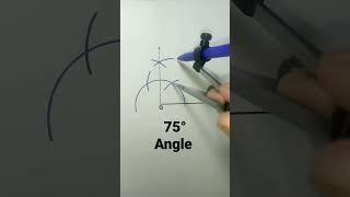 75 degree angle using compass | 75° Angle