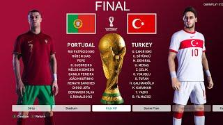 PES 2021 - Portugal vs Turkey - Final World Cup 2022 Full Match All Goals HD Ronaldo vs Tturkey