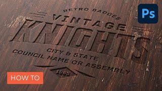 Create a Wood Engraved Logo Mockup in Photoshop | Photoshop Tutorial