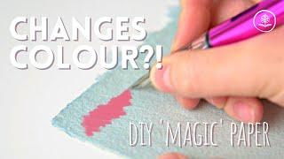 Colour changing paper! | Homemade recycled paper