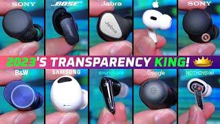 2023 TOP Transparency Earbuds!  (Tested in NOISY Cafe)