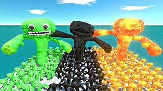 Jumbo Josh vs Shadow Jumbo Josh vs Lava Jumbo Josh - Animal Revolt Battle Simulator