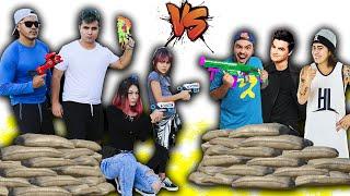 GUERRA DE NERF DOS YOUTUBERS ( Luccas Neto, Felipe Neto, Whindersson , Maria Clara e JP )