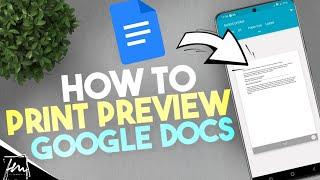 How to Print Preview in Google Docs Mobile