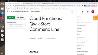 Cloud Functions: Qwik Start   Command Line | GSP080