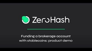 Funding a brokerage account with stablecoins: Product demo