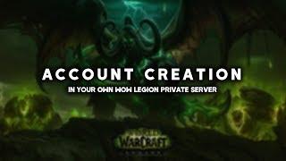 How To Create An Account in Your WoW Legion Private Server