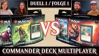 MTG Commander Decks Multiplayer Duell 1-1 | Magic the Gathering deutsch | Trader Tutorial Match 2020