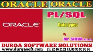 Oracle ||  PLSQL  Data Types by Siva