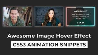 Awesome Image overlay Effect on Hover with text |  How To Create Image Hover Overlay Effects