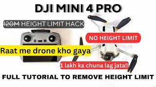 Unlocking New Heights: DJI Mini 4 Pro Altitude Hack Tutorial  #djimini4pro