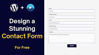 Contact Form 7 WordPress Tutorial | Step-by-step HTML & CSS Guide for Beginners!