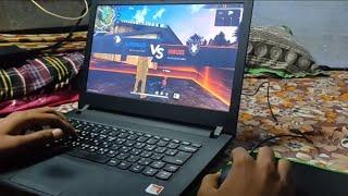 ₹7000 Laptop PC for gaming free fire | refurbished hp laptop ⌨️ setup bluestacks keymapping FF