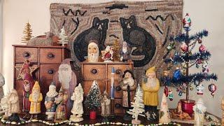 Tour this Home Decorated for Christmas! Breathtaking Collections! Antiques, Vintage, Primitives