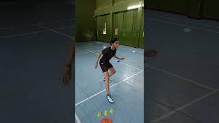 Shuttle Run // Badminton Footwork Training // Pushti Patel