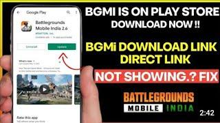 Bgmi 2.6.0 Update Download Link || Bgmi Back On Play Store || How to download bgmi and new features