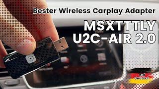 MSXTTLY Carplay Wireless Adapter U2C AIR 2.0 - günstiger & schneller Dongle!