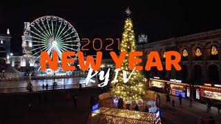 Новорічні ялинки Київ 2021 / Kyiv Lights Up For Christmas 2021 Drone Fly