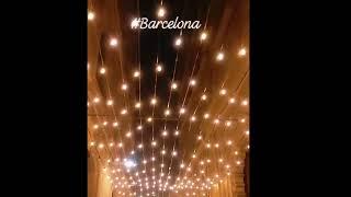 Love travel to Barcelona Spain  ||beautiful light decoration in #barcelona #spain