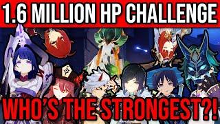 1.6 MILLION HP CHALLENGE! Over 20 Popular Teams! Genshin Impact