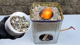 How to make a 3 in 1 sand stove. Free energy for heating. Great idea