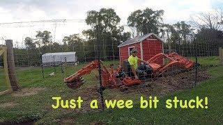 Trench Collapsed Getting The Kubota BX Out Of Collapsed Trench