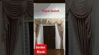 Model Gorden terbaru  Rumah klasik| Gorden Minimalis | #shorts