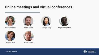 Knowledge Sharing Session: Online meetings and virtual conferences (Day 1)