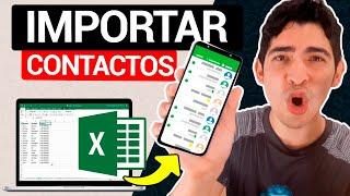 Cómo IMPORTAR Contactos a WhatsApp de un EXCEL | Pasar Números de Base de Datos a Telefono Celular