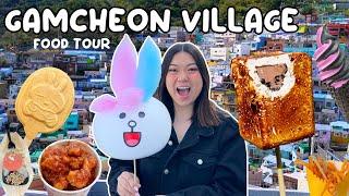 TOASTED MARSHMALLOW ICE CREAM?!  Gamcheon Culture Village Food Tour - South Korea