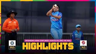 India vs Malaysia | Women's Asia Cup 2022 | Match 6