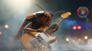 Cockroaches and a Praying Mantis Shred "No Place in Heaven" – Epic Bug Muzak Original Track!