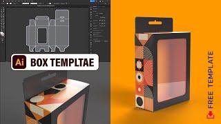 How to Box Template Design in Adobe Illustrator CC 2022 | Packaging Design Tutorials
