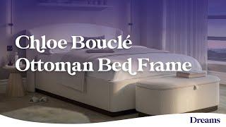 House Beautiful Chloe Bouclé Ottoman Bed Frame | Dreams Beds