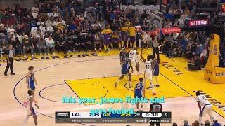 Jonathan Kuminga dunks on 2 Lakers then does LeBron shrug after LeBron did it to him  | Jonathan